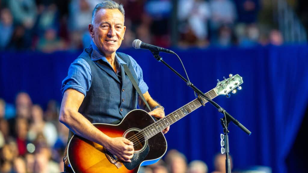 Bruce Springsteen performs at the Liacouras Center in Philadelphia in October, 2024.